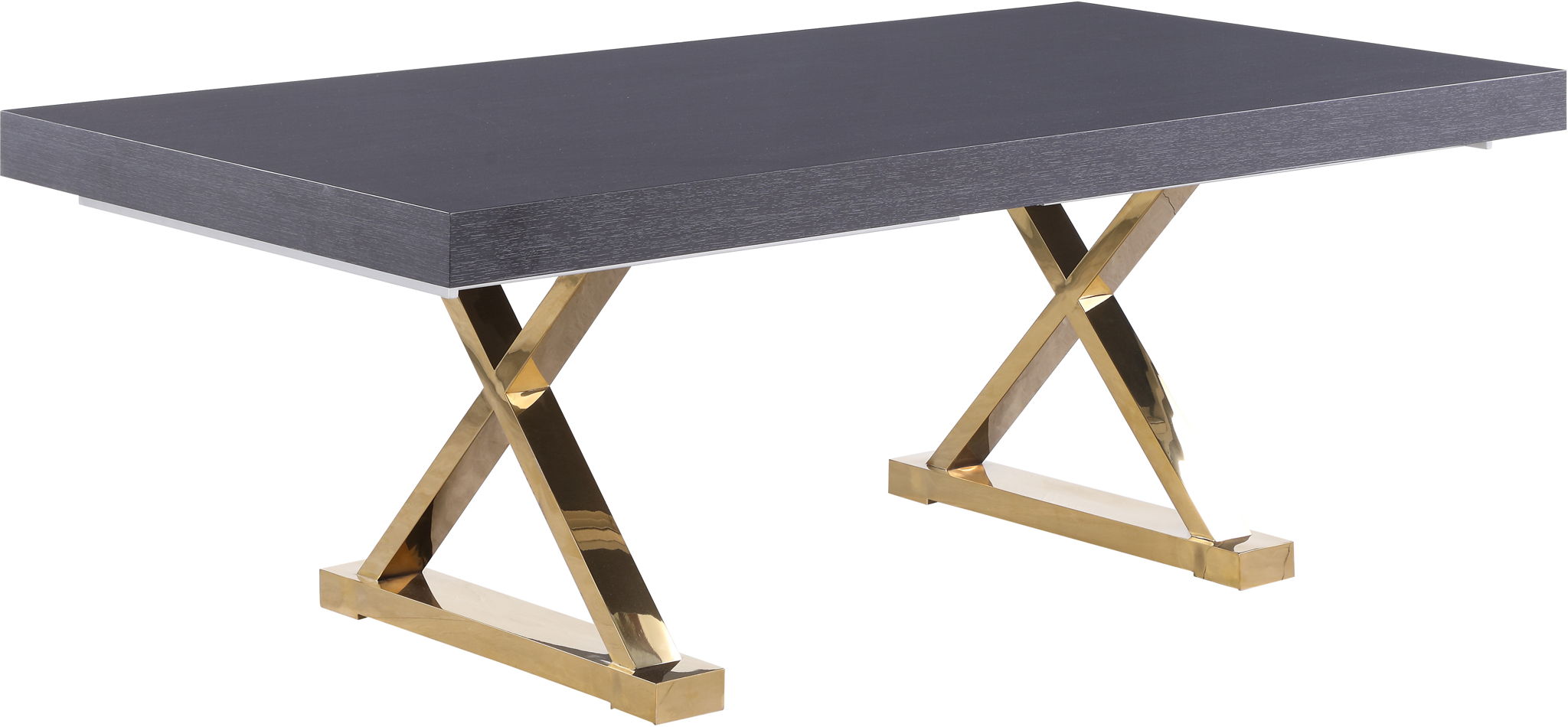 Excel - Extendable Dining Table with Gold Base - Urban Living Furniture (Los Angeles, CA)