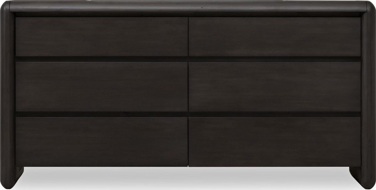 Xolani - Six Drawer Acacia Wood Dresser - Jaguar