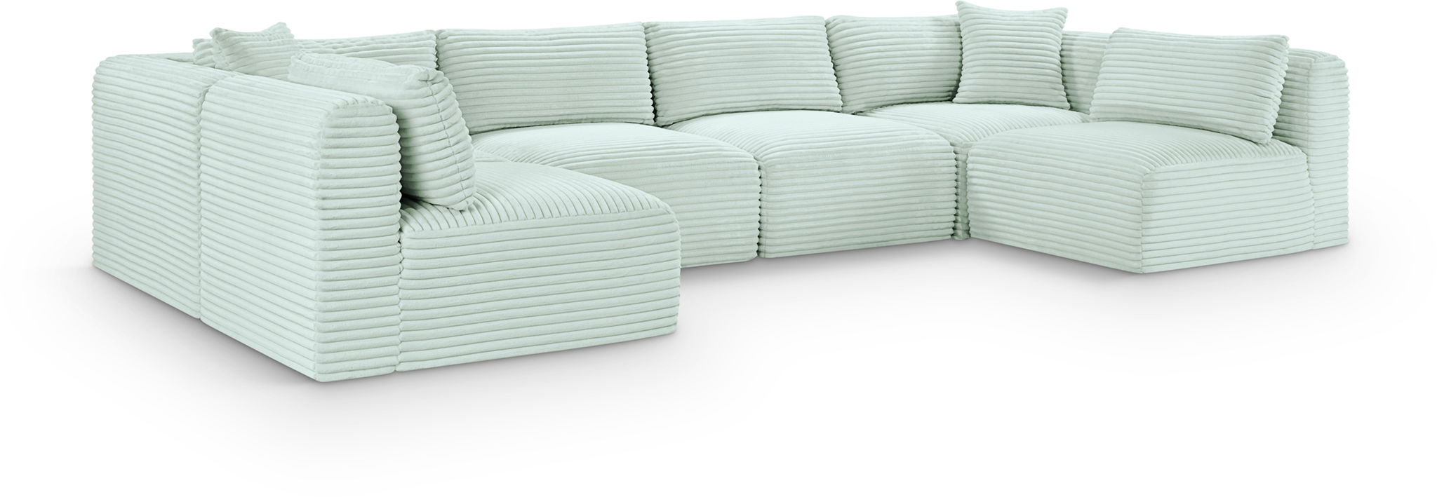 Shaggy - 6 Piece Modular U-Shaped Armless Sectional - Urban Living Furniture (Los Angeles, CA)