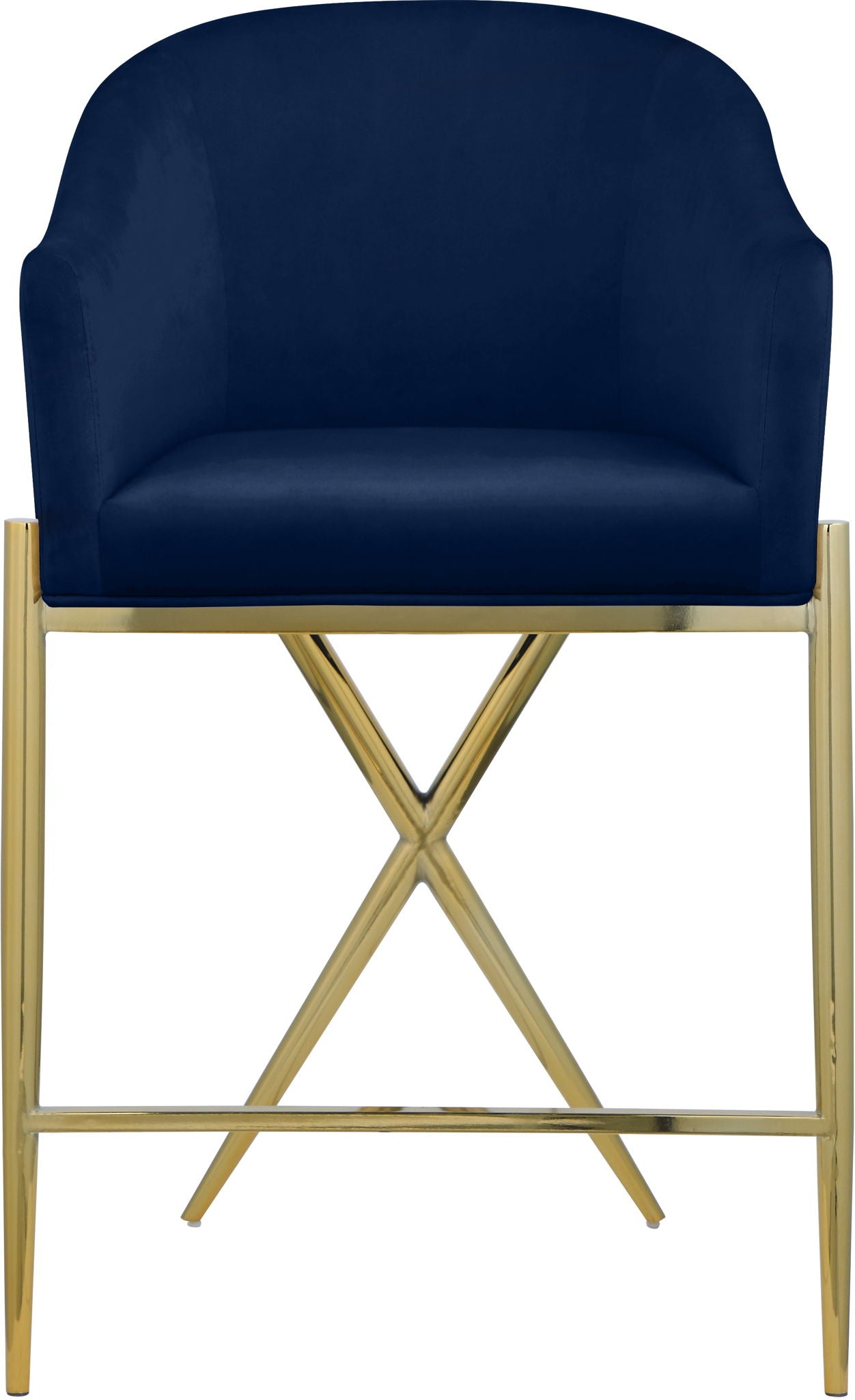 Xavier - Counter Stool with Gold Legs - Urban Living Furniture (Los Angeles, CA)