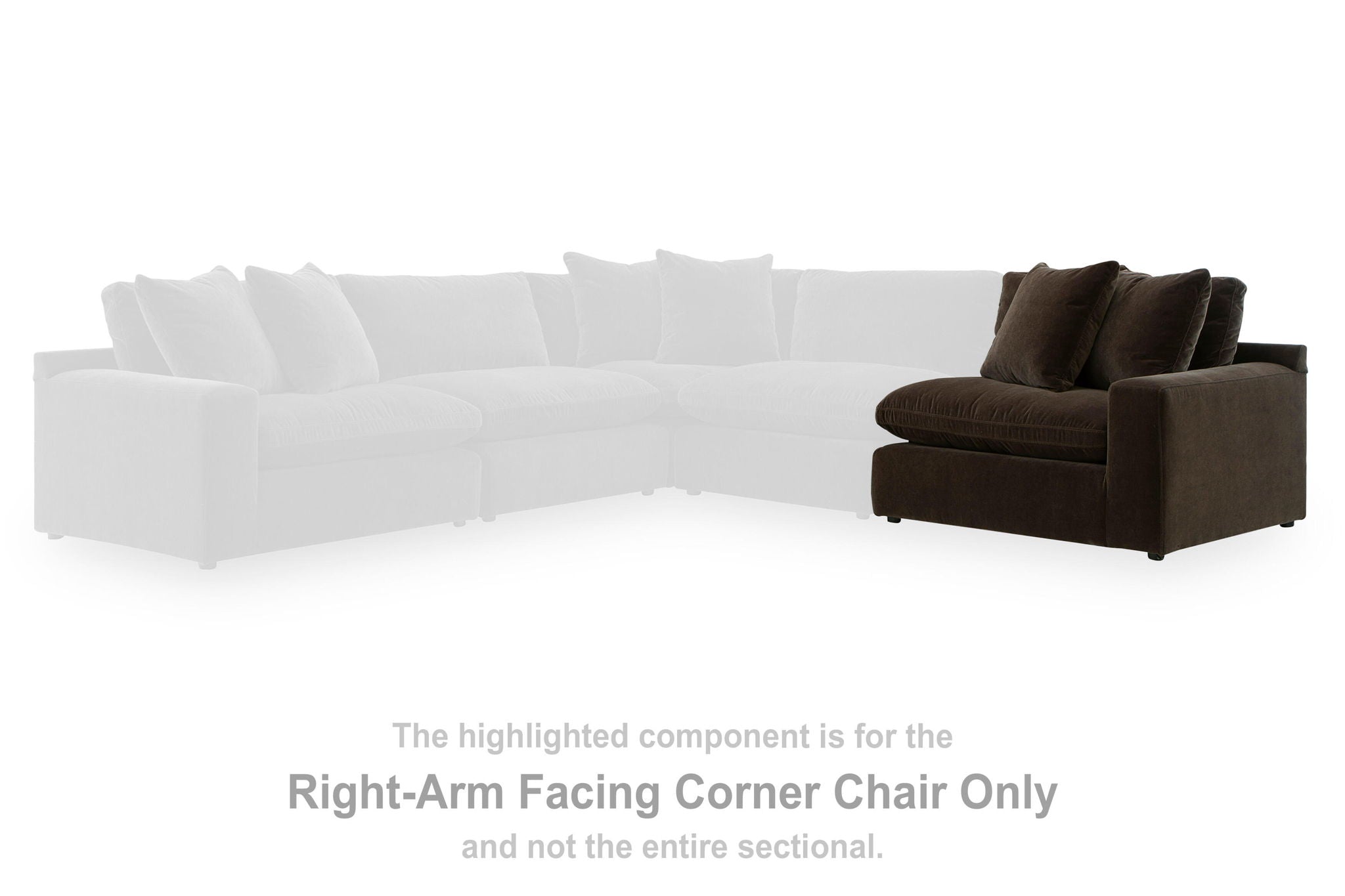 Maxton Heights - RAF Corner Chair - Bittersweet - Urban Living Furniture (Los Angeles, CA)