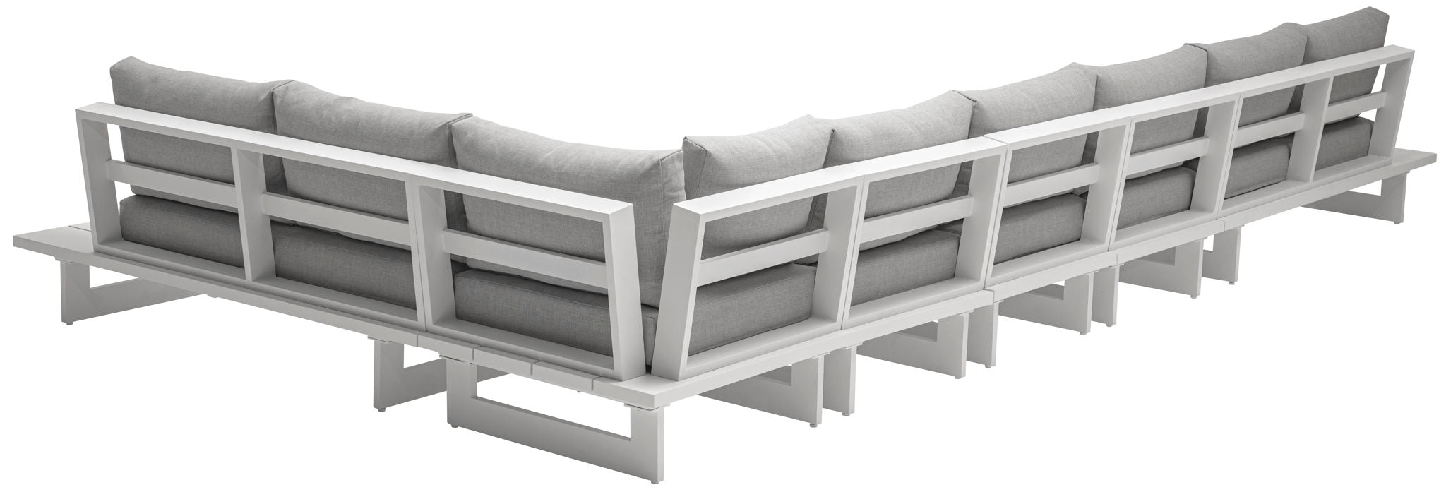 Maldives - 6 Piece Water Resistant Outdoor Patio Modular Sectional With White Base - Urban Living Furniture (Los Angeles, CA)