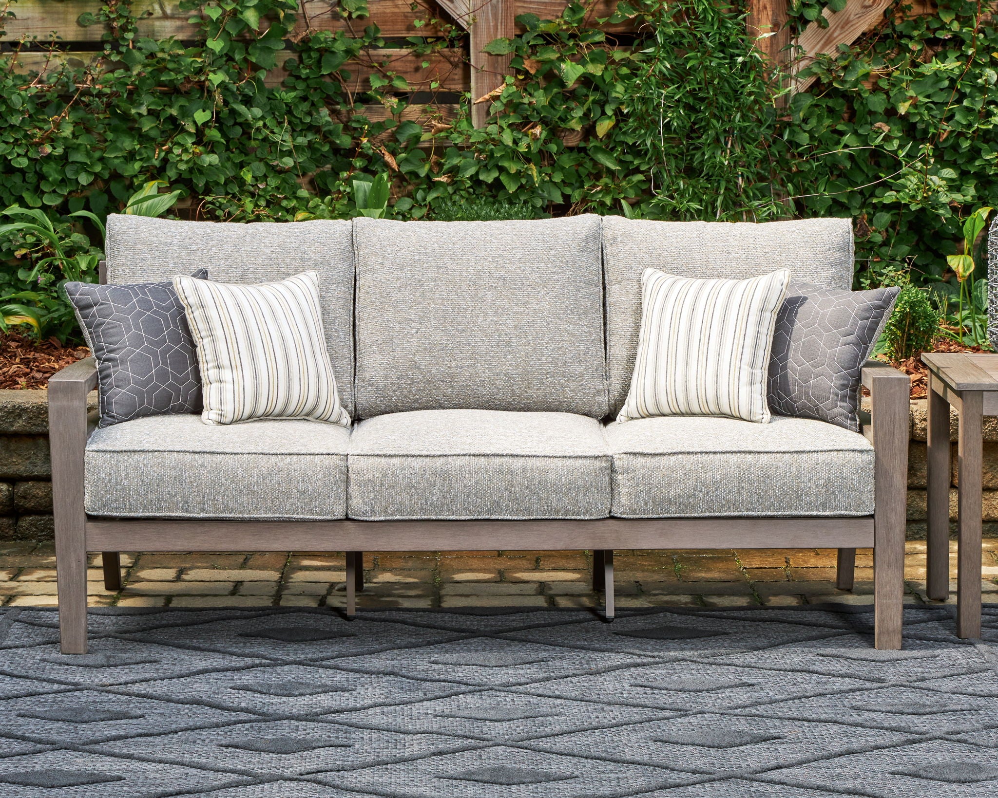 Hillside Barn - Gray / Brown - Sofa With Cushion - Urban Living Furniture (Los Angeles, CA)