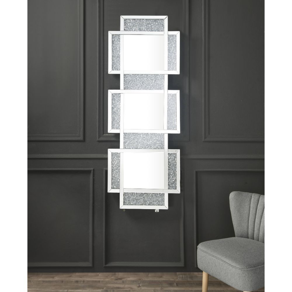 Noralie - 63" Accent Mirror - Mirrored & Faux Diamonds - Urban Living Furniture (Los Angeles, CA)