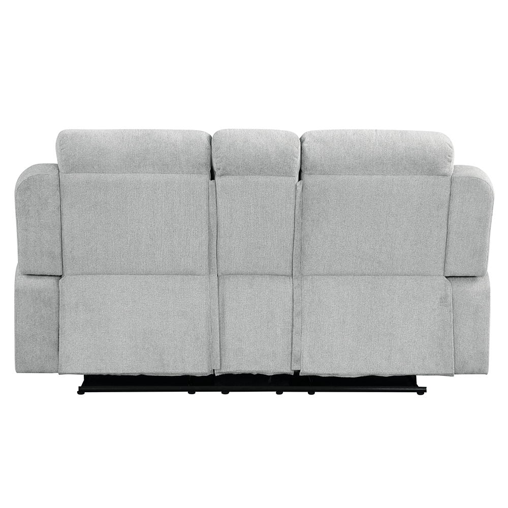 Galya - Motion Loveseat With Console - Light Gray Chenille - Urban Living Furniture (Los Angeles, CA)