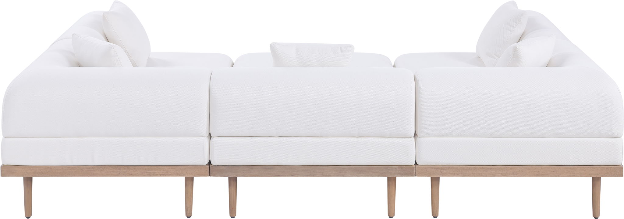 Laguna - 6 Piece 142" Outdoor Patio Modular Sectional - Urban Living Furniture (Los Angeles, CA)