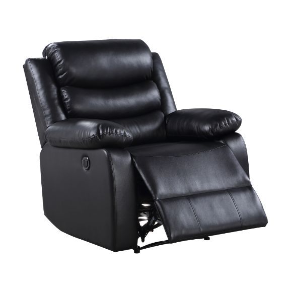 Eilbra - Power Motion Recliner - Black Synthetic Leather