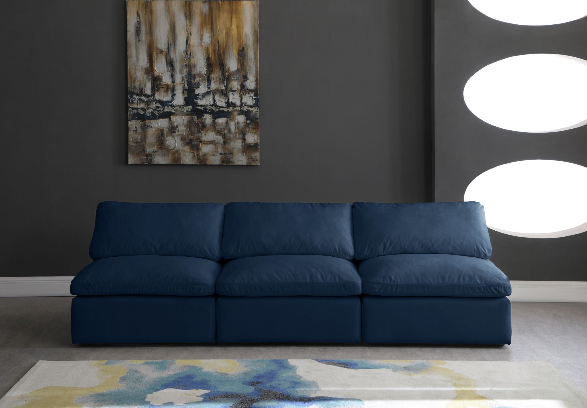 Plush - Modular Armless 3 Seat Sofa - Urban Living Furniture (Los Angeles, CA)