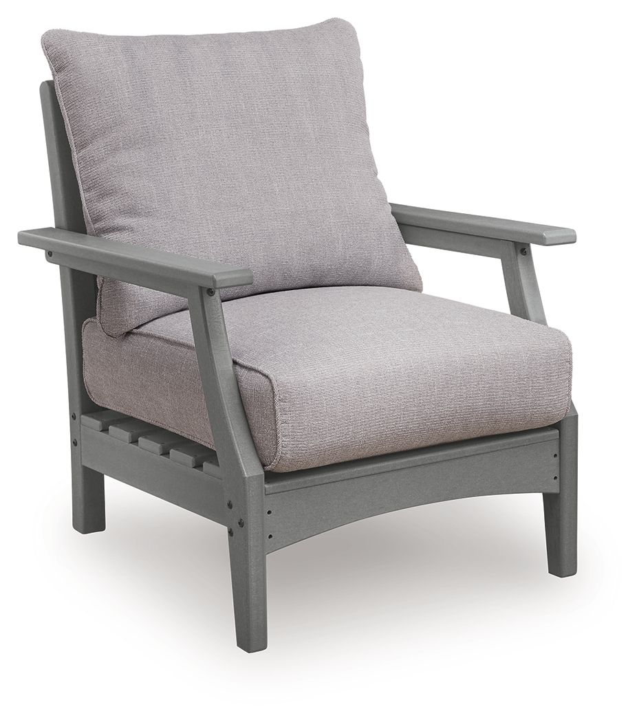 Cove Beach - Lounge Chair With Cushion (Set of 2) - Gray - Urban Living Furniture (Los Angeles, CA)