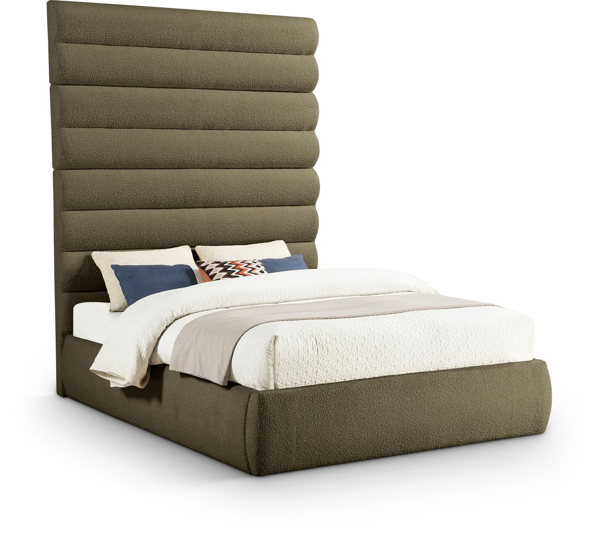 Adam - Boucle Fabric Bed With 89" Headboard - Urban Living Furniture (Los Angeles, CA)