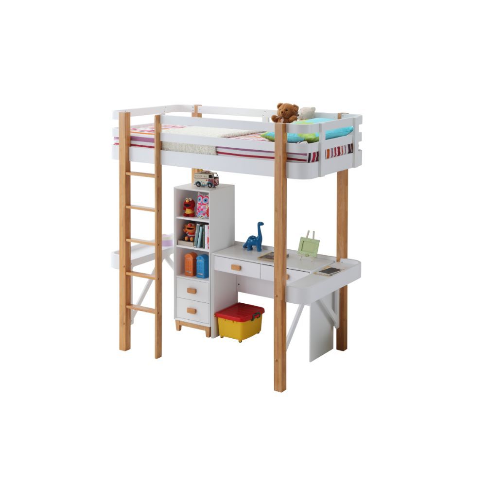 Rutherford - Bookcase - White & Natural - Urban Living Furniture (Los Angeles, CA)