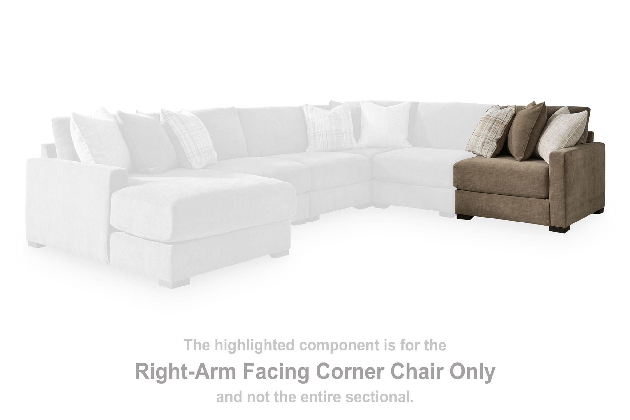 Camellia-Court - RAF Corner Chair - Coffee - Urban Living Furniture (Los Angeles, CA)