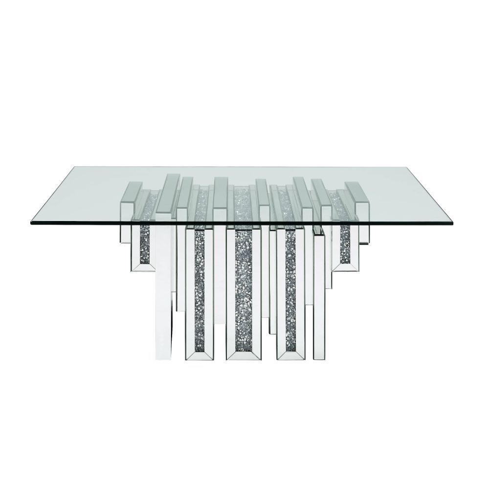 Noralie - 47" X 28" Coffee Table - Mirrored & Faux Diamonds - Urban Living Furniture (Los Angeles, CA)