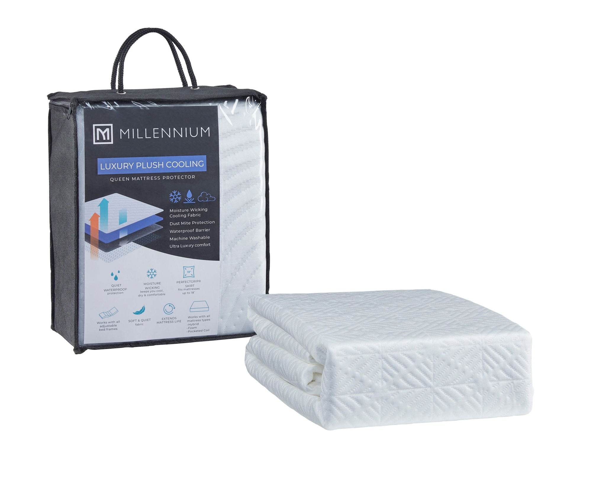 Advanced Protector - Queen Mattress Protector (Set of 4) - White