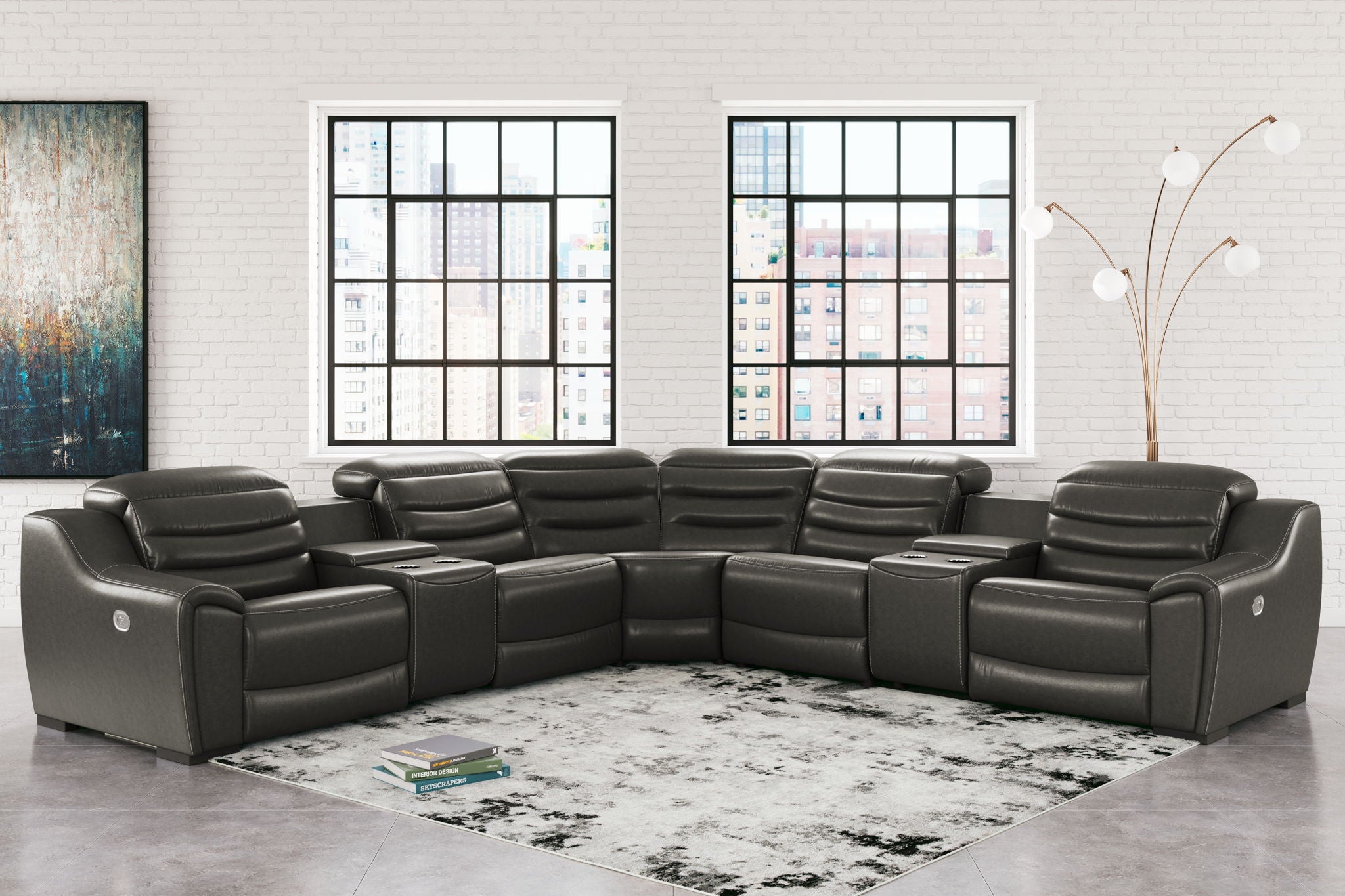 Center Line - Power Recliner Sectional - Urban Living Furniture (Los Angeles, CA)