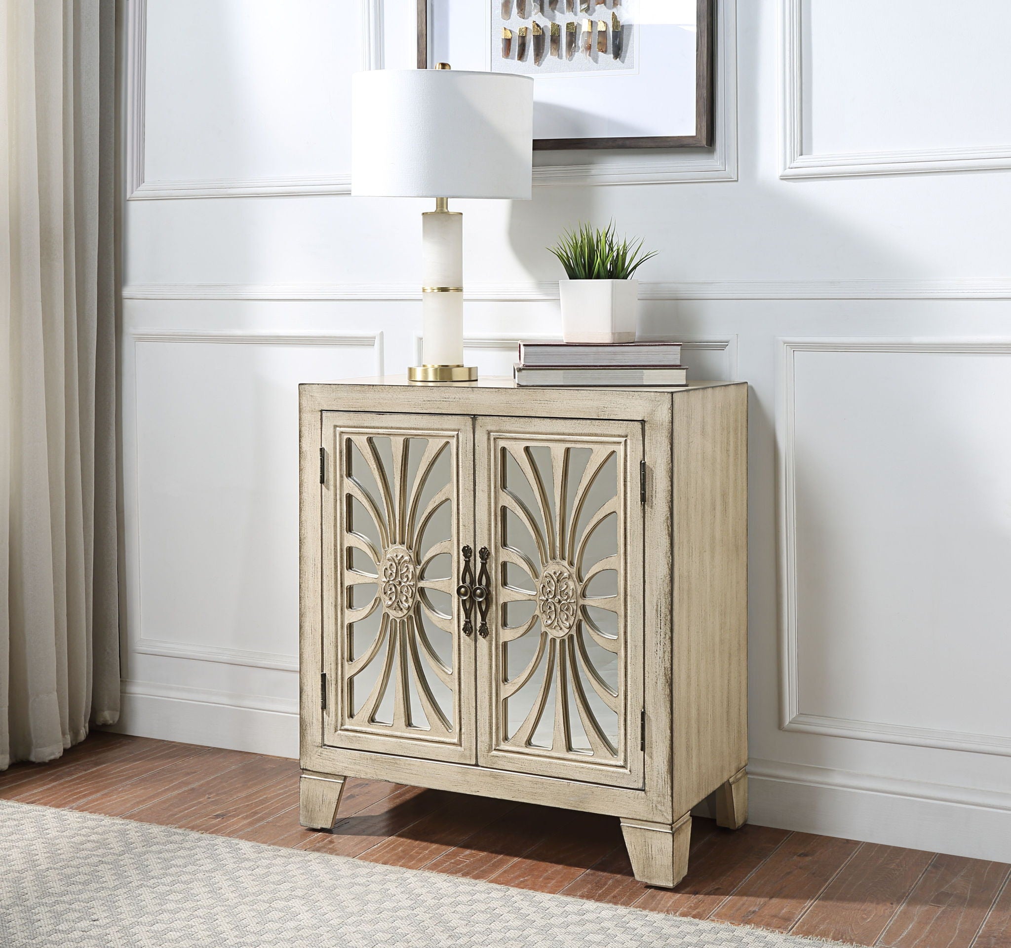 Nalani - Console Cabinet - Antique White - Urban Living Furniture (Los Angeles, CA)