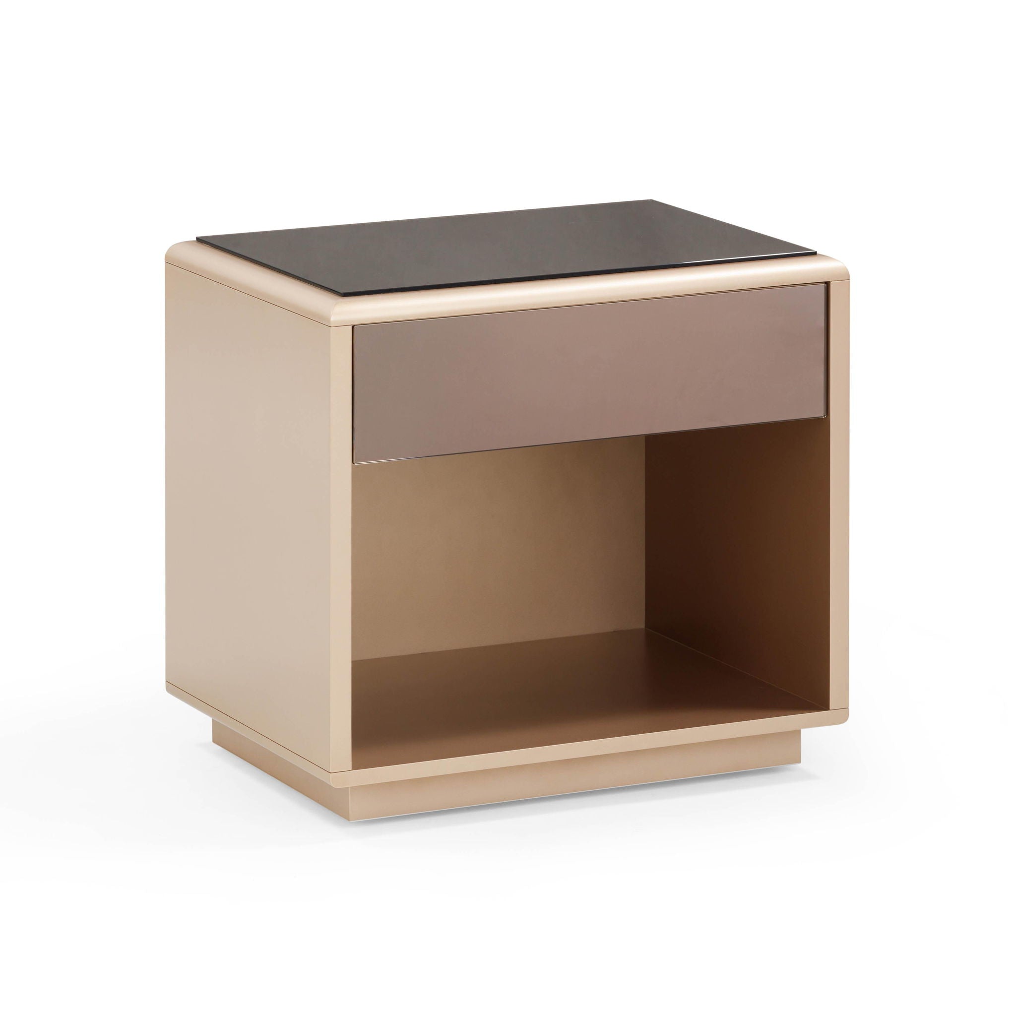 Martha - Mirrored Nightstand - Taupe - Urban Living Furniture (Los Angeles, CA)