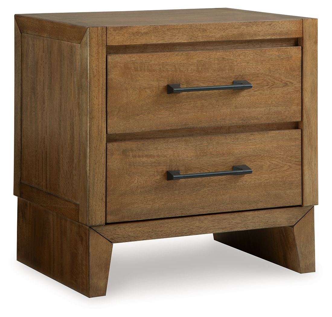 Sherbana - Light Brown - Two Drawer Night Stand - Urban Living Furniture (Los Angeles, CA)