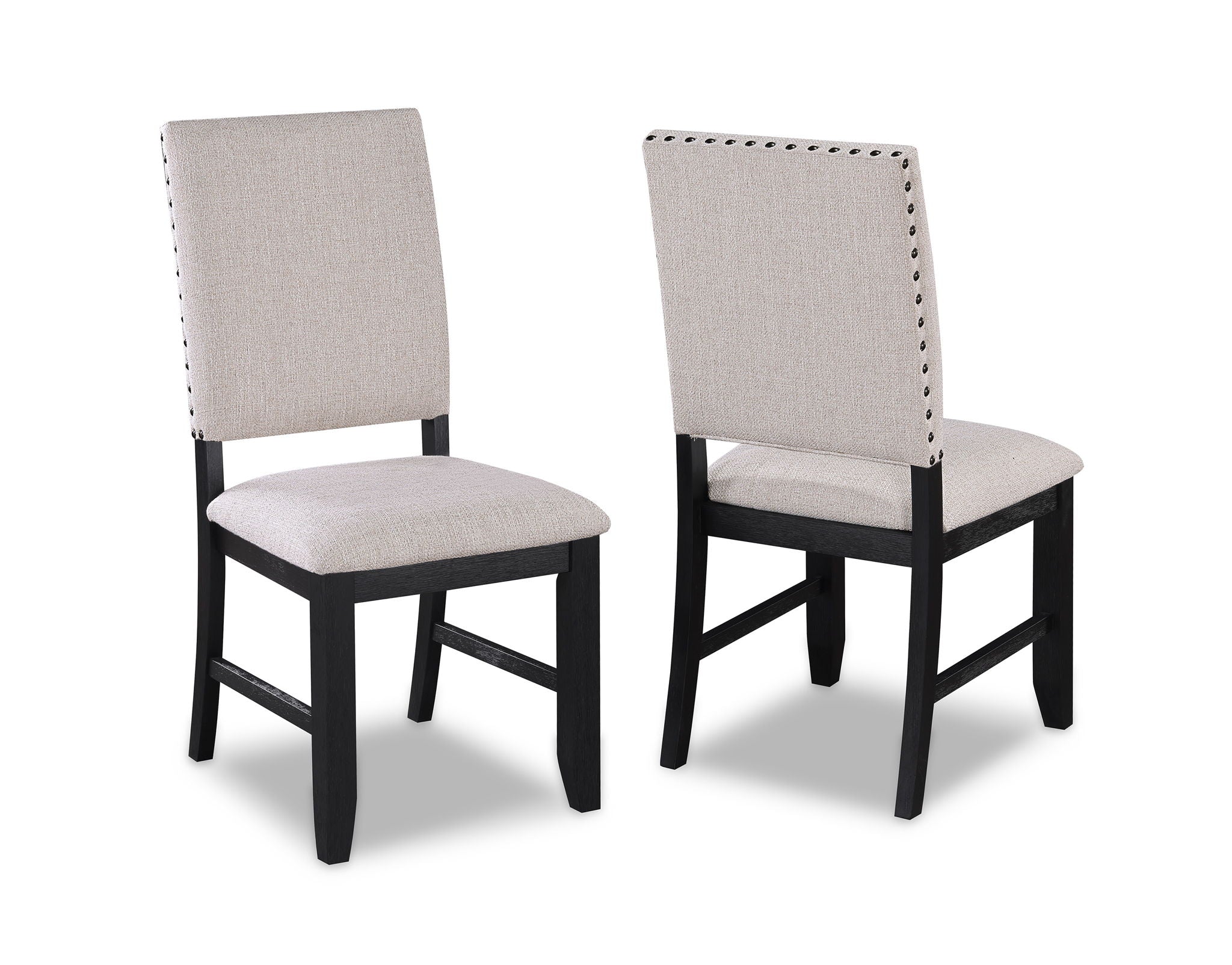 Regent - Side Chair (Set of 2) - Charcoal Black - Urban Living Furniture (Los Angeles, CA)