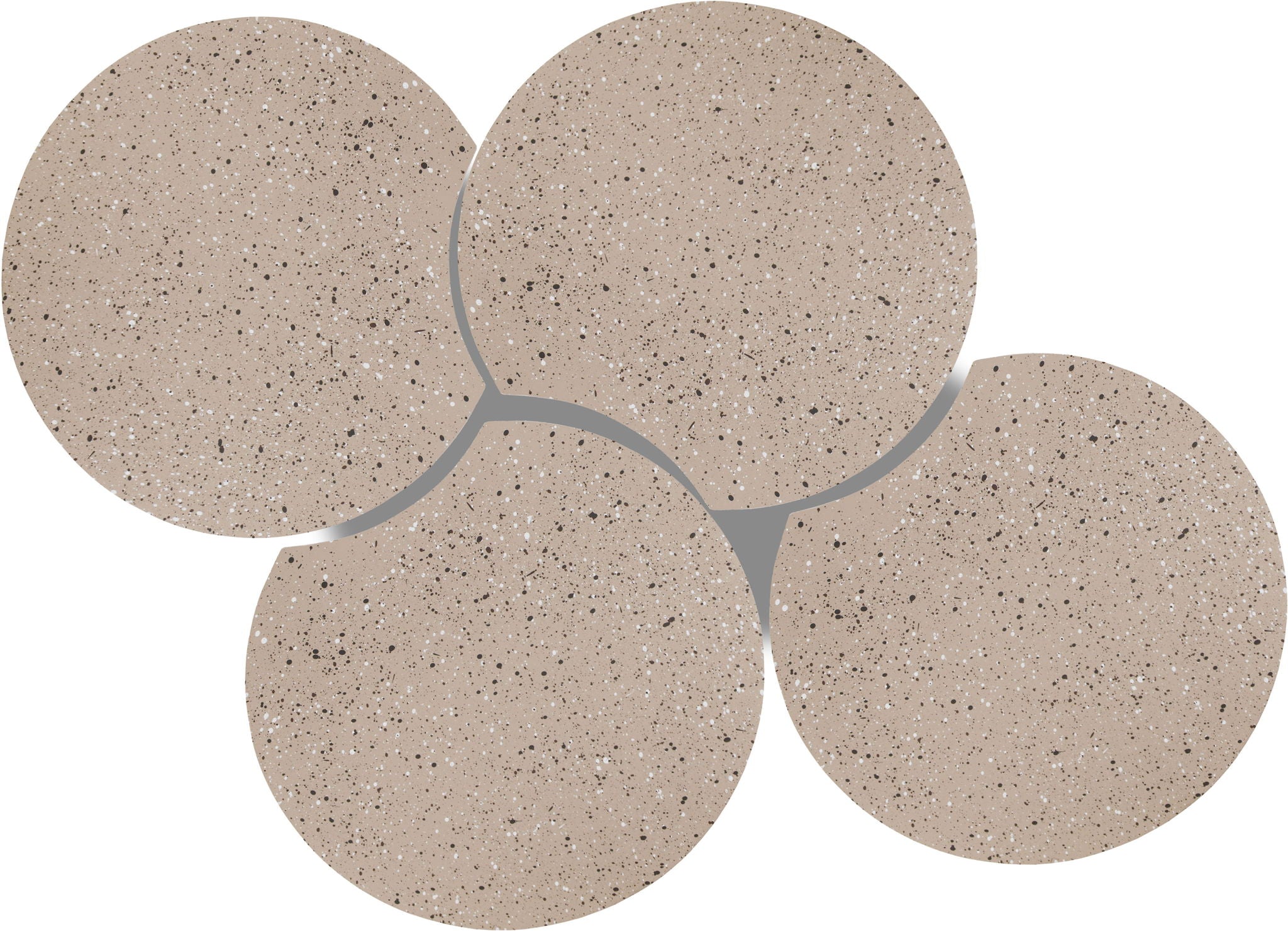 Dimple - 4 Piece Modular Coffee Table - Terazzo Finish - Urban Living Furniture (Los Angeles, CA)