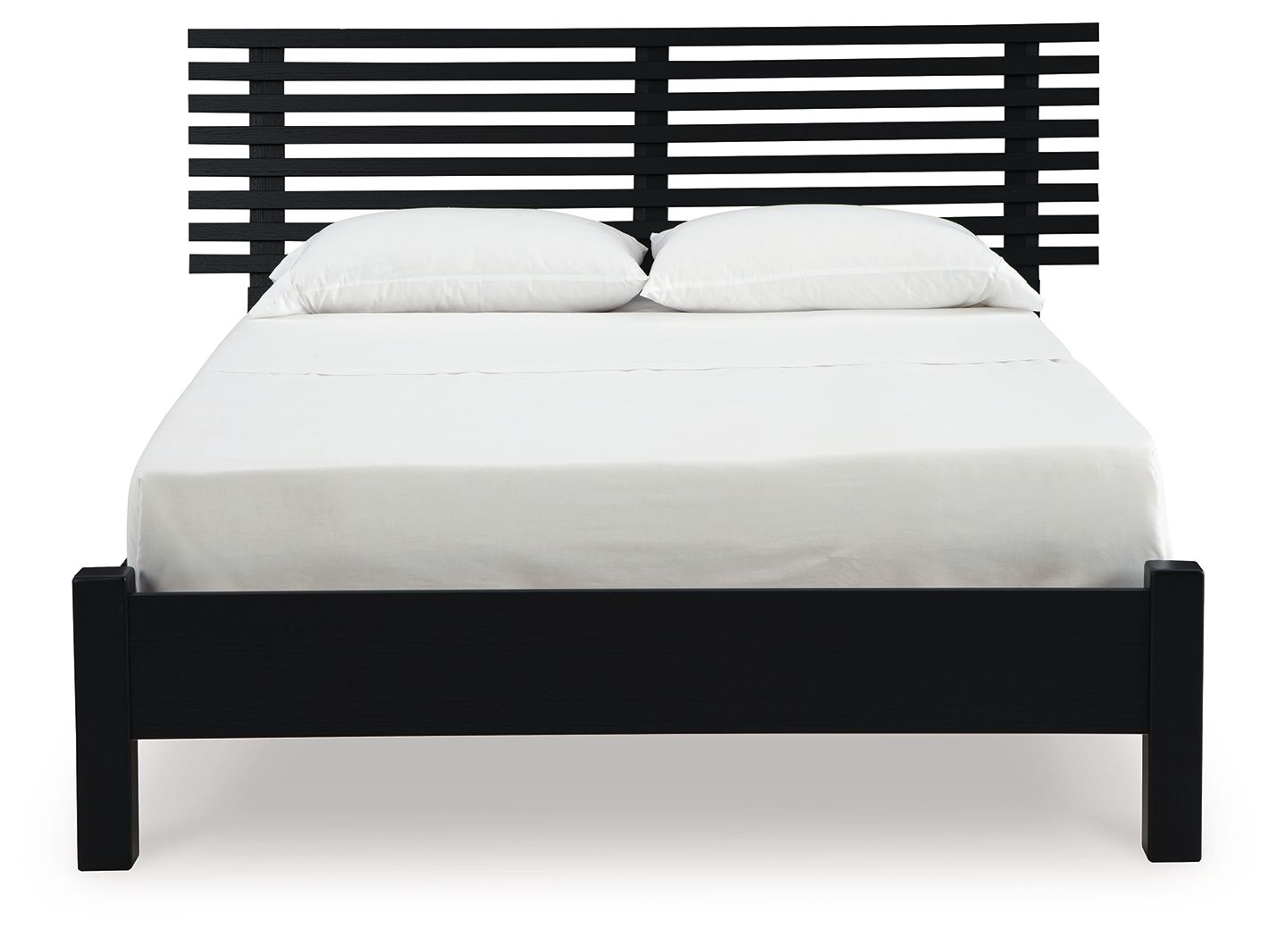 Danziar - Full Slat Panel Bed With Low Footboard - Black - Urban Living Furniture (Los Angeles, CA)