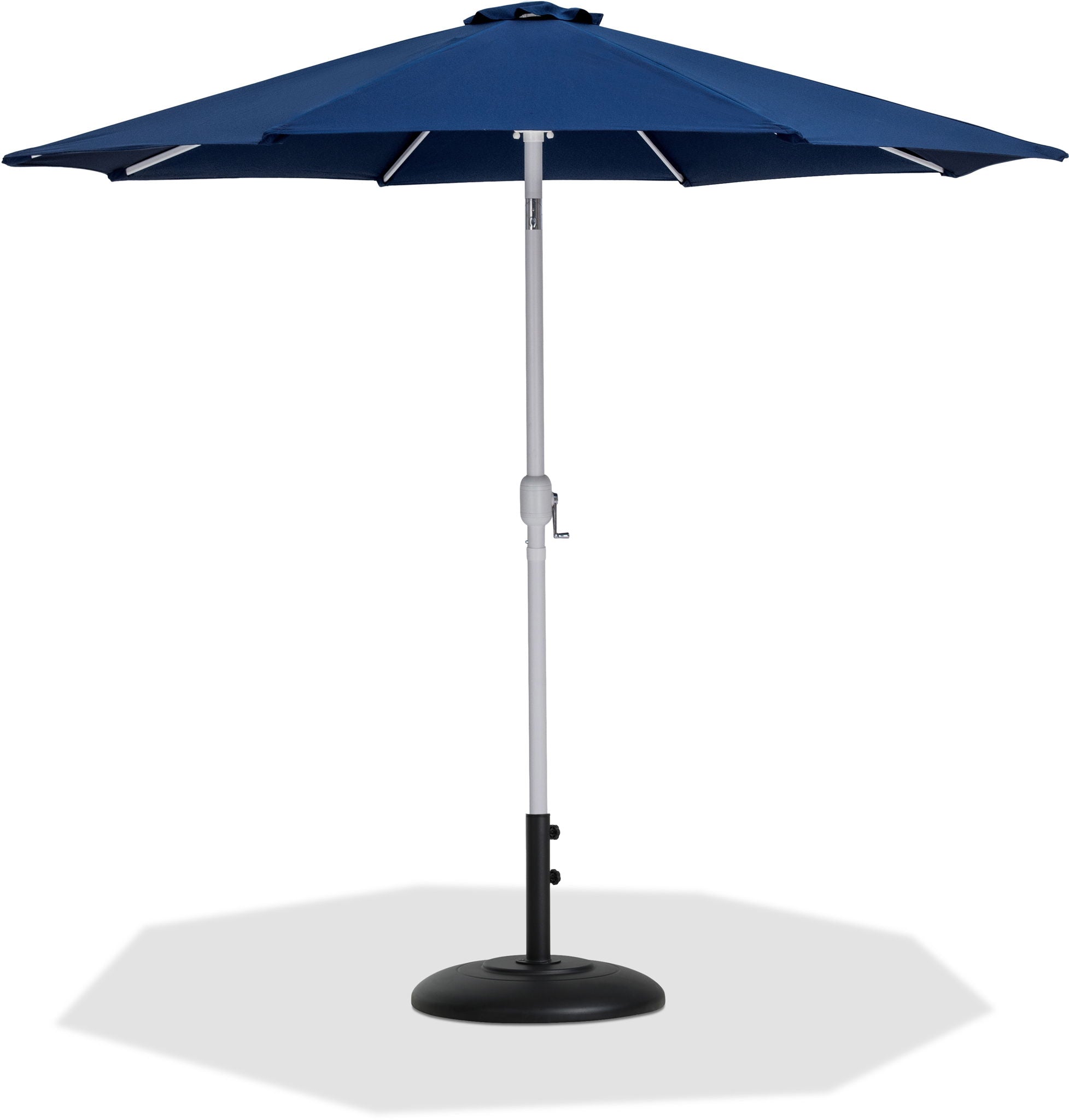 Fiji - Aluminum Patio Umbrella With Round Black And White Base - Urban Living Furniture (Los Angeles, CA)