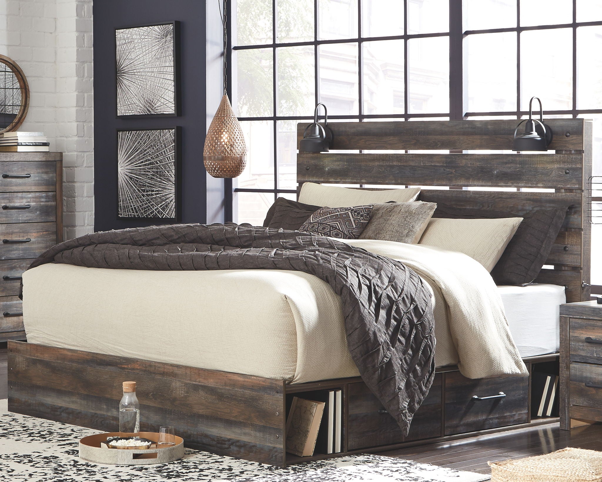 Drystan - Panel Bed - Urban Living Furniture (Los Angeles, CA)