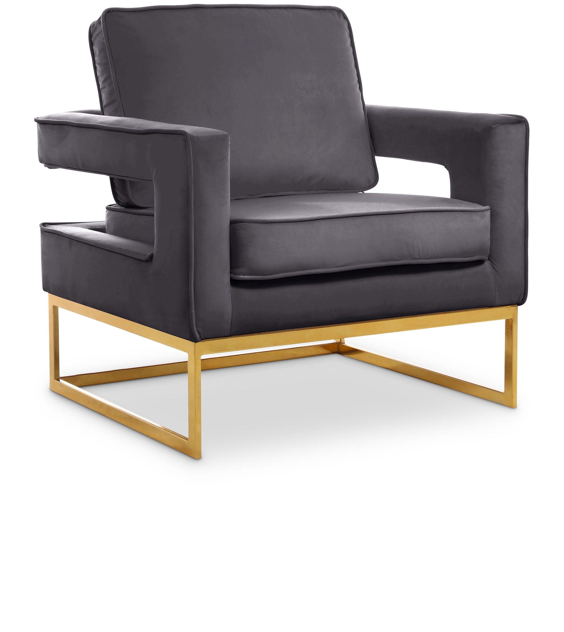 Noah - Accent Chair with Gold Legs - Urban Living Furniture (Los Angeles, CA)