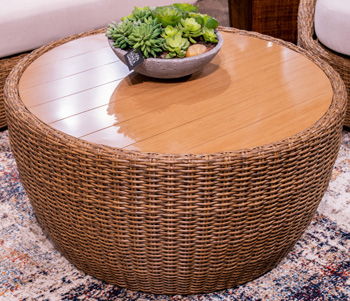 Double Point - Beige - Round Cocktail Table - Urban Living Furniture (Los Angeles, CA)
