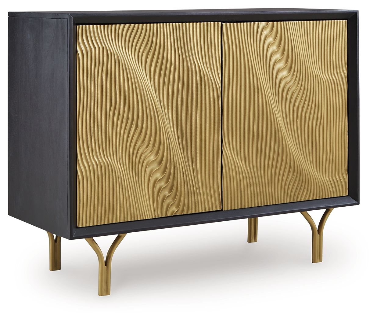 Tayner - Black / Gold Finish - Accent Cabinet - Urban Living Furniture (Los Angeles, CA)