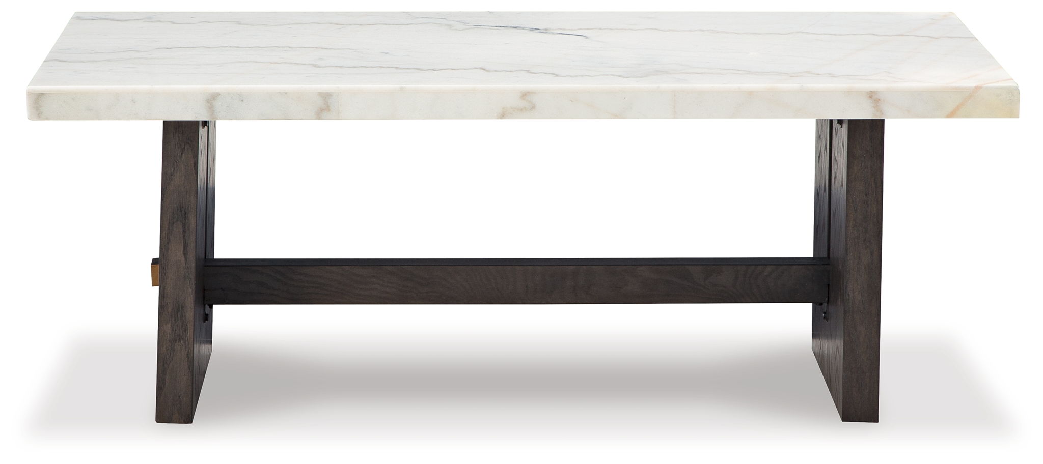 Burkhaus - White / Dark Brown - Rectangular Cocktail Table - Urban Living Furniture (Los Angeles, CA)