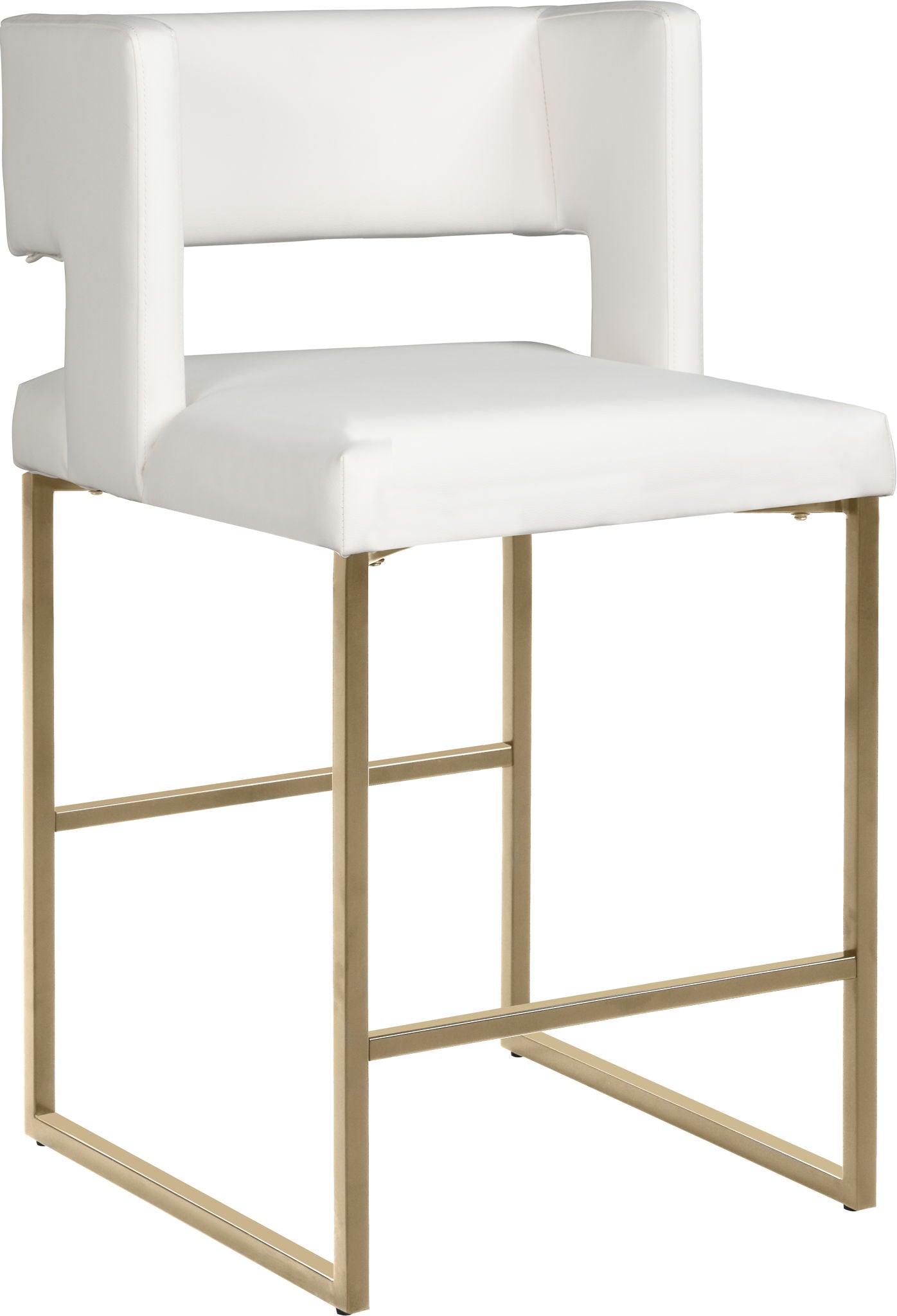 Caleb - Counter Stool with Gold Legs (Set of 2) - Urban Living Furniture (Los Angeles, CA)