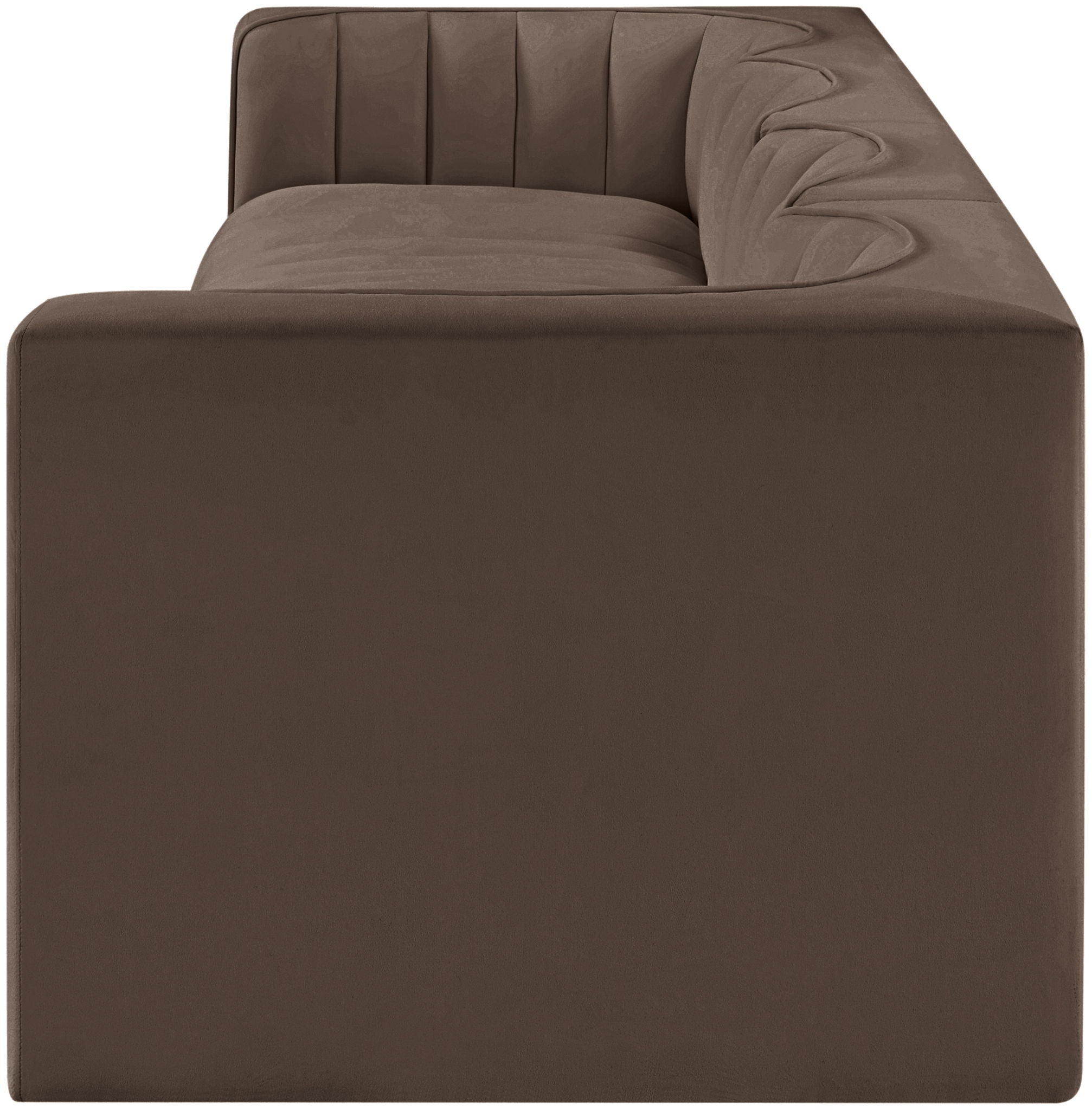 Rummi - Velvet Performance Fabric Upholstered 4 Piece Modular Sofa - Urban Living Furniture (Los Angeles, CA)