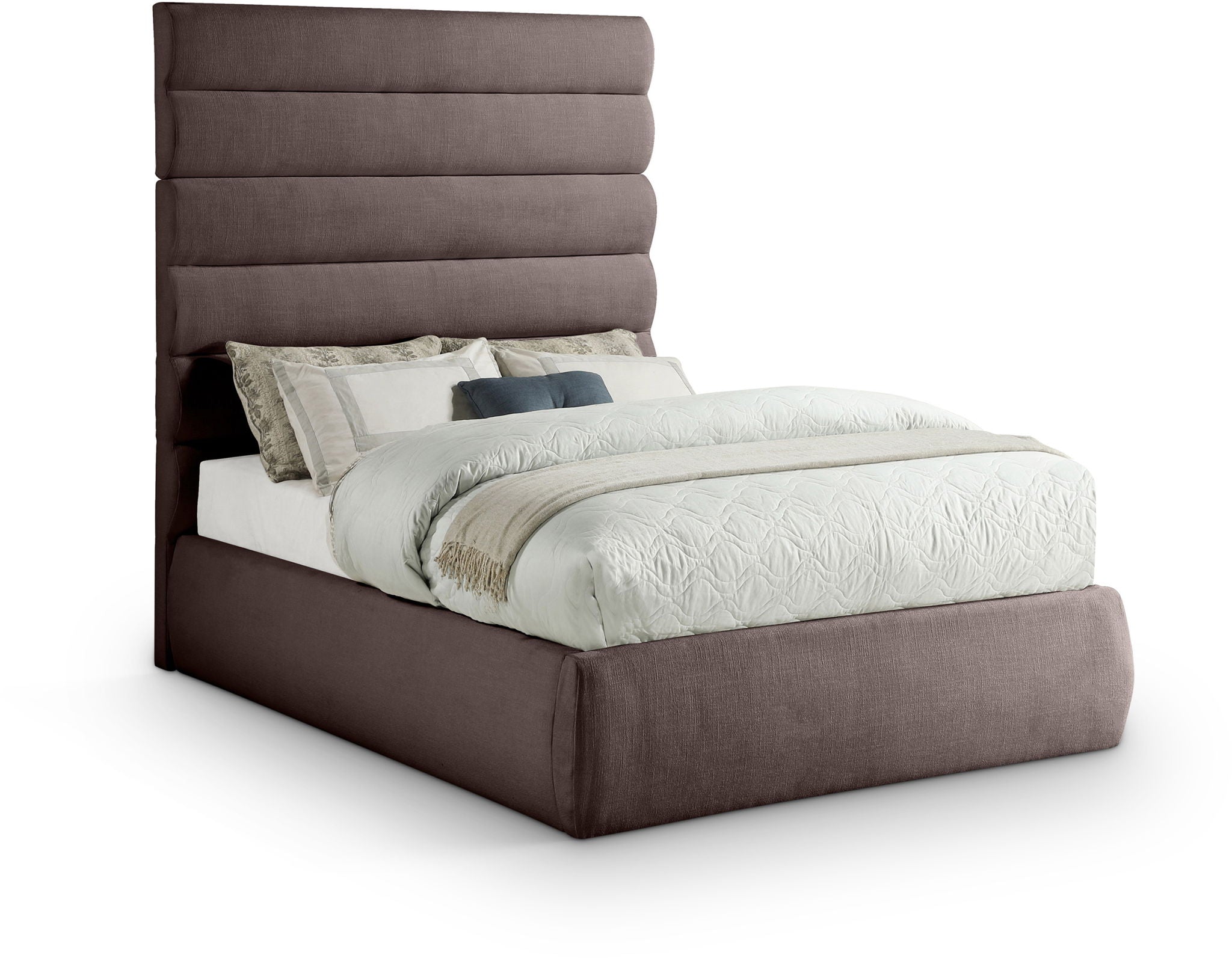 Adam - Linen Fabric Bed With 70.5" Headboard - Urban Living Furniture (Los Angeles, CA)