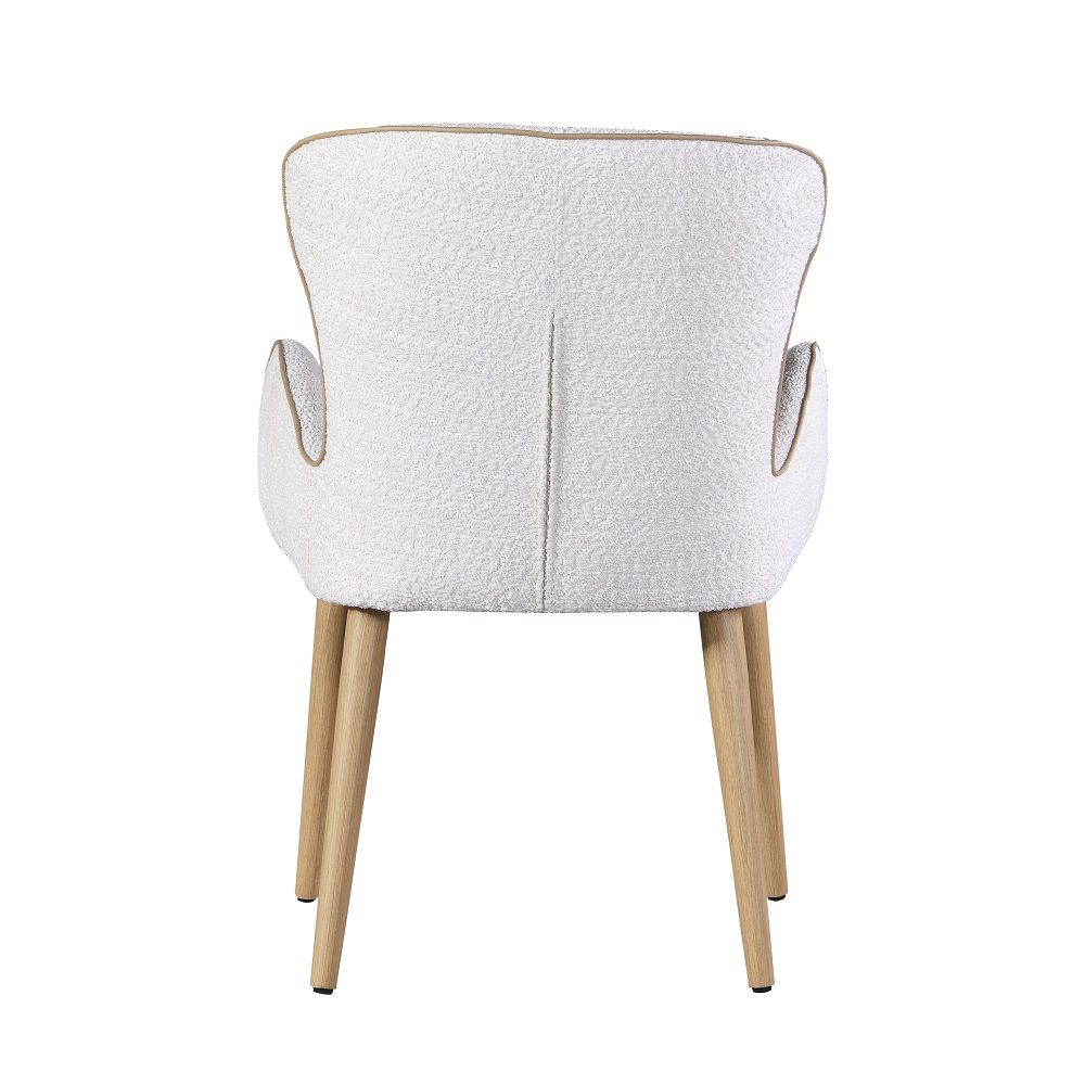 Adalynn - Side Chair (Set of 2) - Beige Boucle & Oak - Urban Living Furniture (Los Angeles, CA)