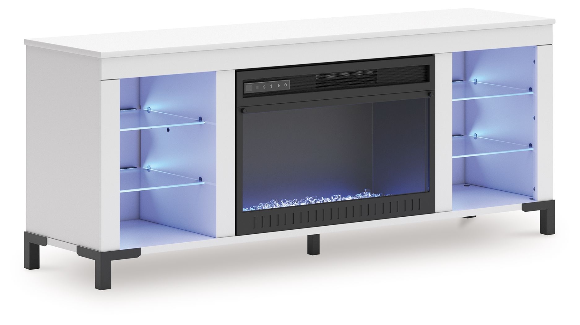 Brollevi - White - TV Stand With Fireplace - Urban Living Furniture (Los Angeles, CA)