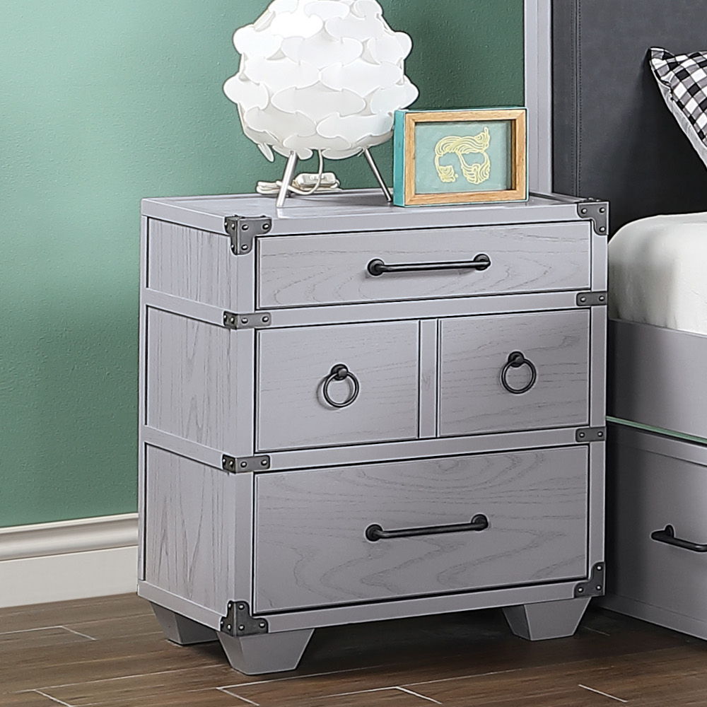 Orchest - Nightstand With USB - Gray - Urban Living Furniture (Los Angeles, CA)