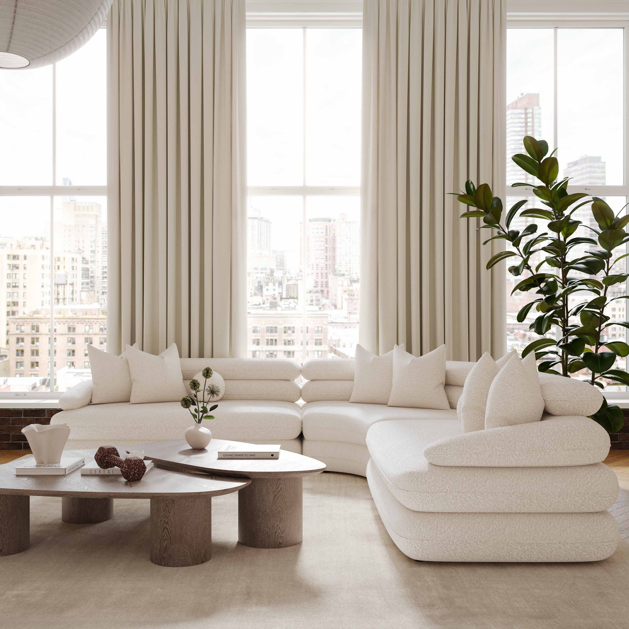 Rhema - Low Coffee Table - Washed Ash