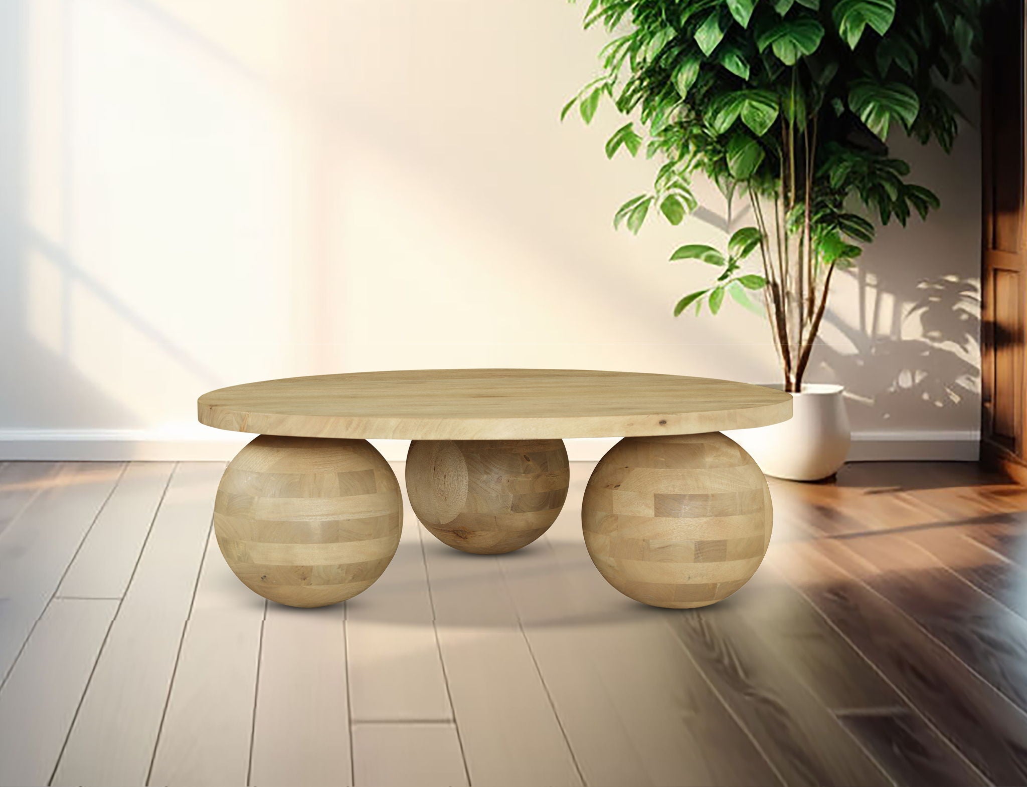 Spherical - Wood Coffee Table - Urban Living Furniture (Los Angeles, CA)