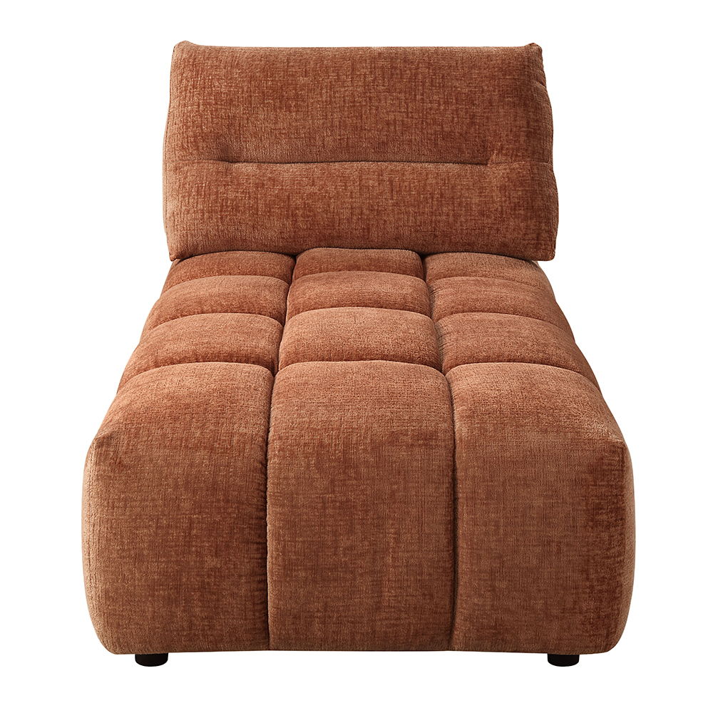 Loanna - Modular - Chaise - Coral Red Chenille - Urban Living Furniture (Los Angeles, CA)