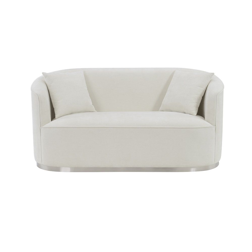Odette - Loveseat With 2 Pillows - Beige Chenille - Urban Living Furniture (Los Angeles, CA)