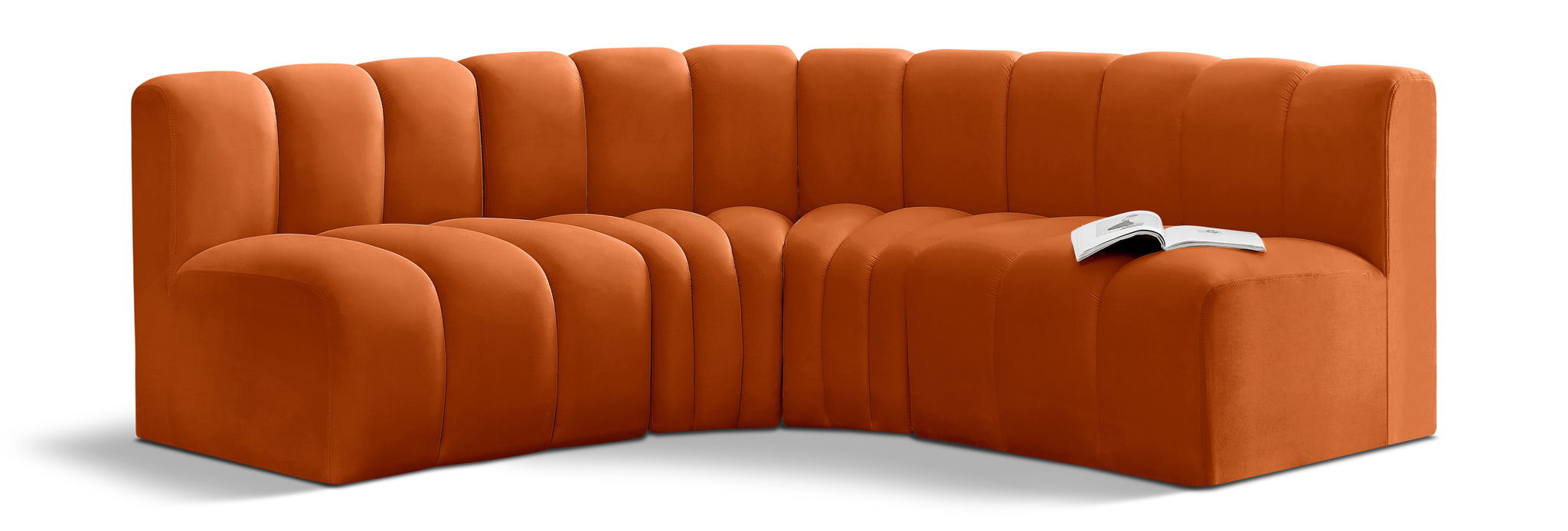 Arc - Velvet 4 Piece Corner Modular Sofa - Urban Living Furniture (Los Angeles, CA)