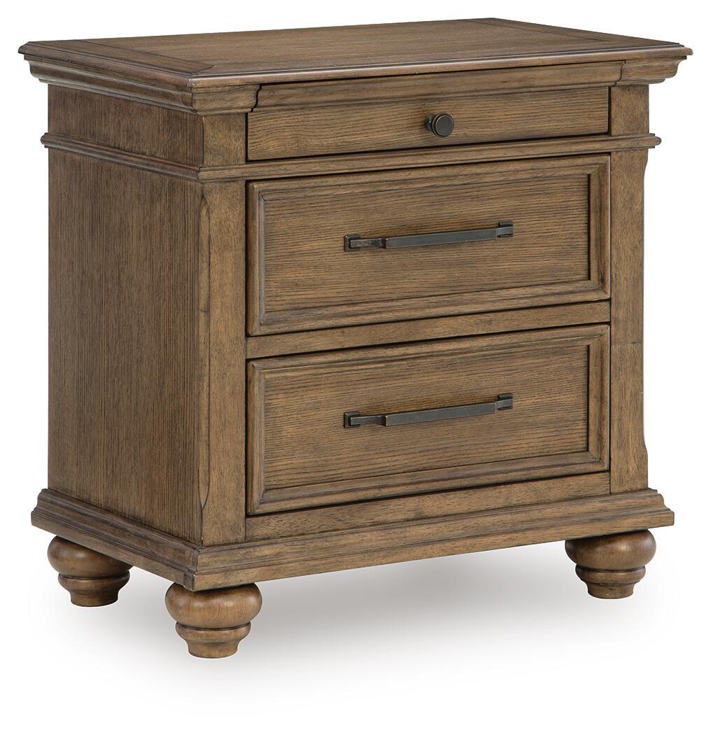 Karallin - Three Drawer Night Stand - Medium Brown - Urban Living Furniture (Los Angeles, CA)