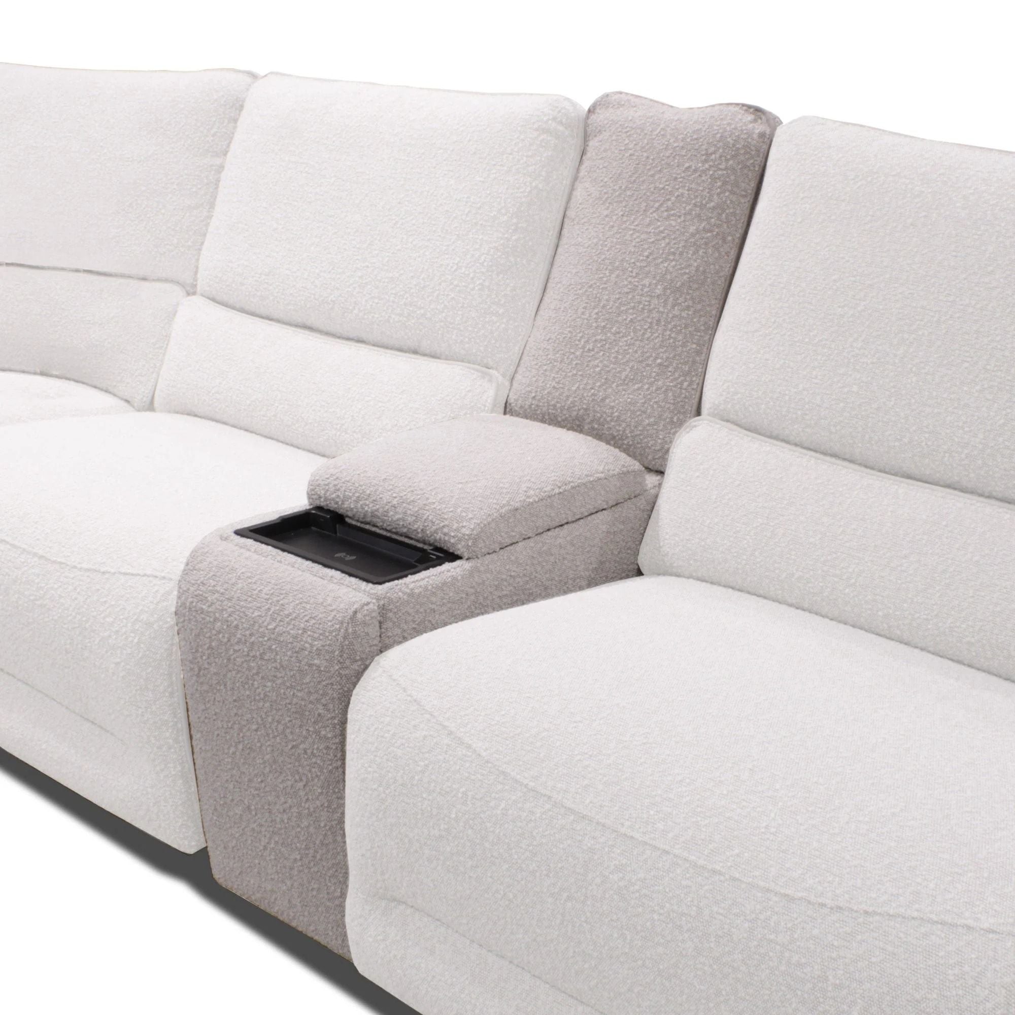 Stellar - Tilt Console With Black Wireless Charger and LED Light - Bloke Cotton - Urban Living Furniture (Los Angeles, CA)