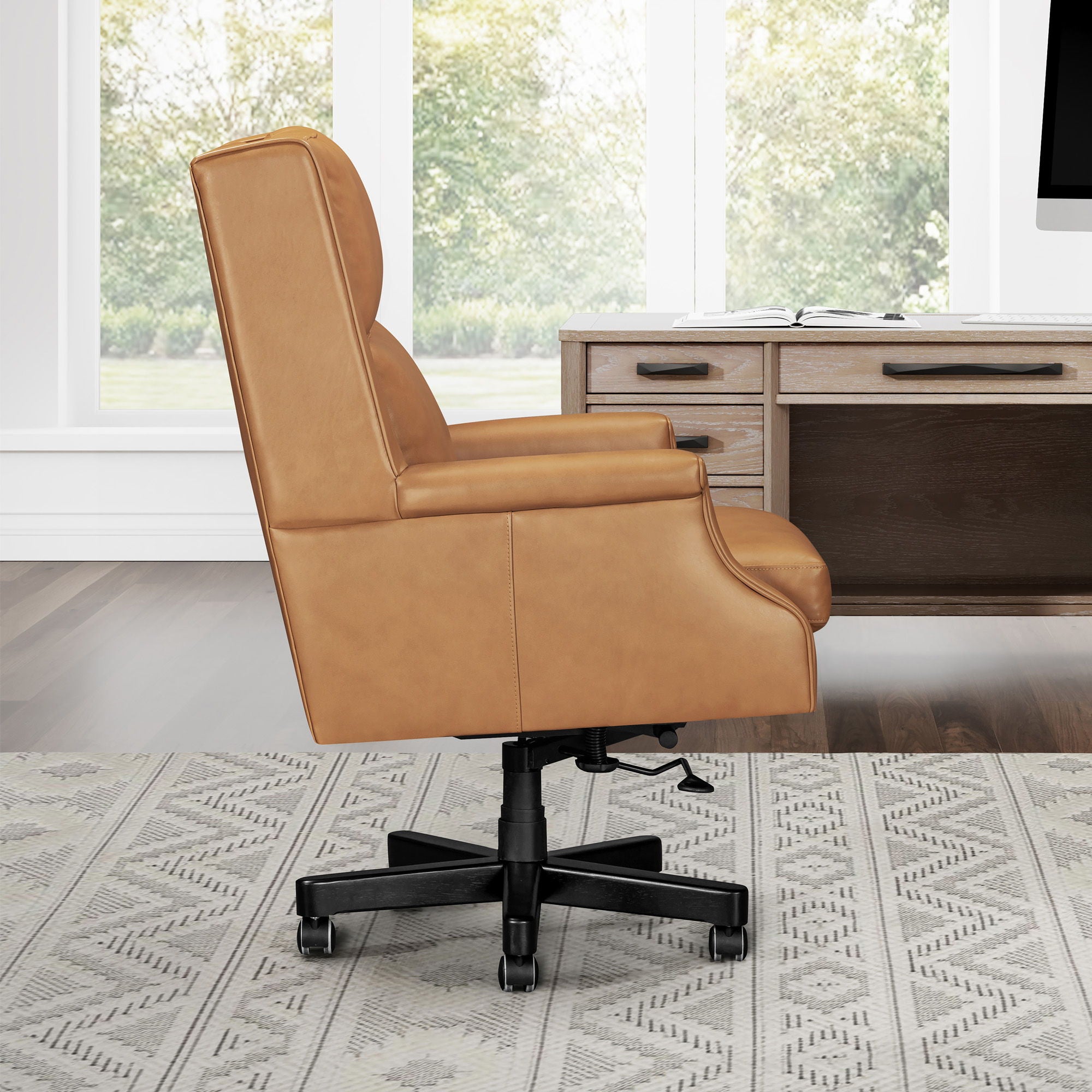 Dc132 - Leather Desk Chair - Urban Living Furniture (Los Angeles, CA)