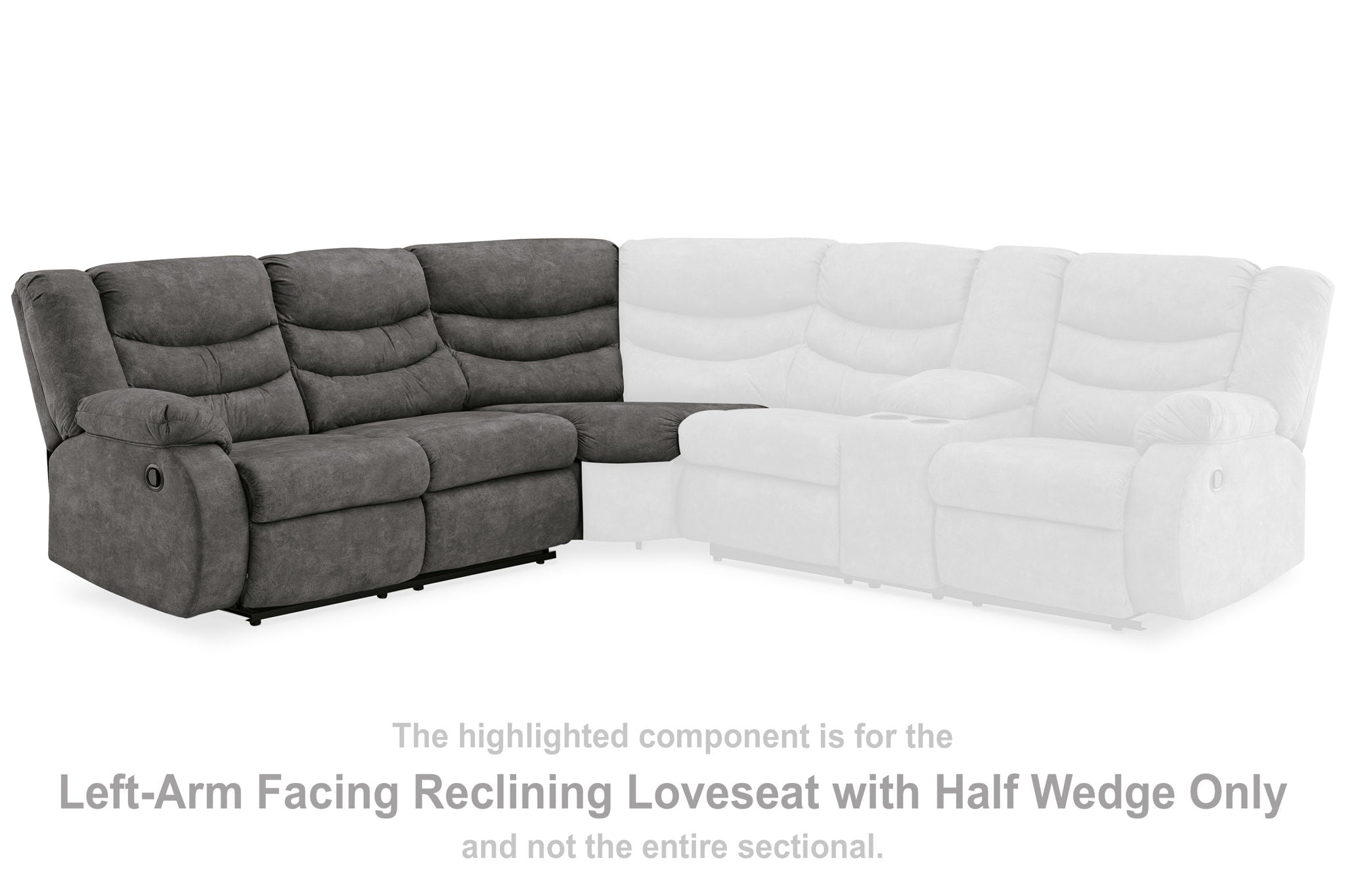 Partymate - Slate - Laf Reclining Loveseat - Urban Living Furniture (Los Angeles, CA)