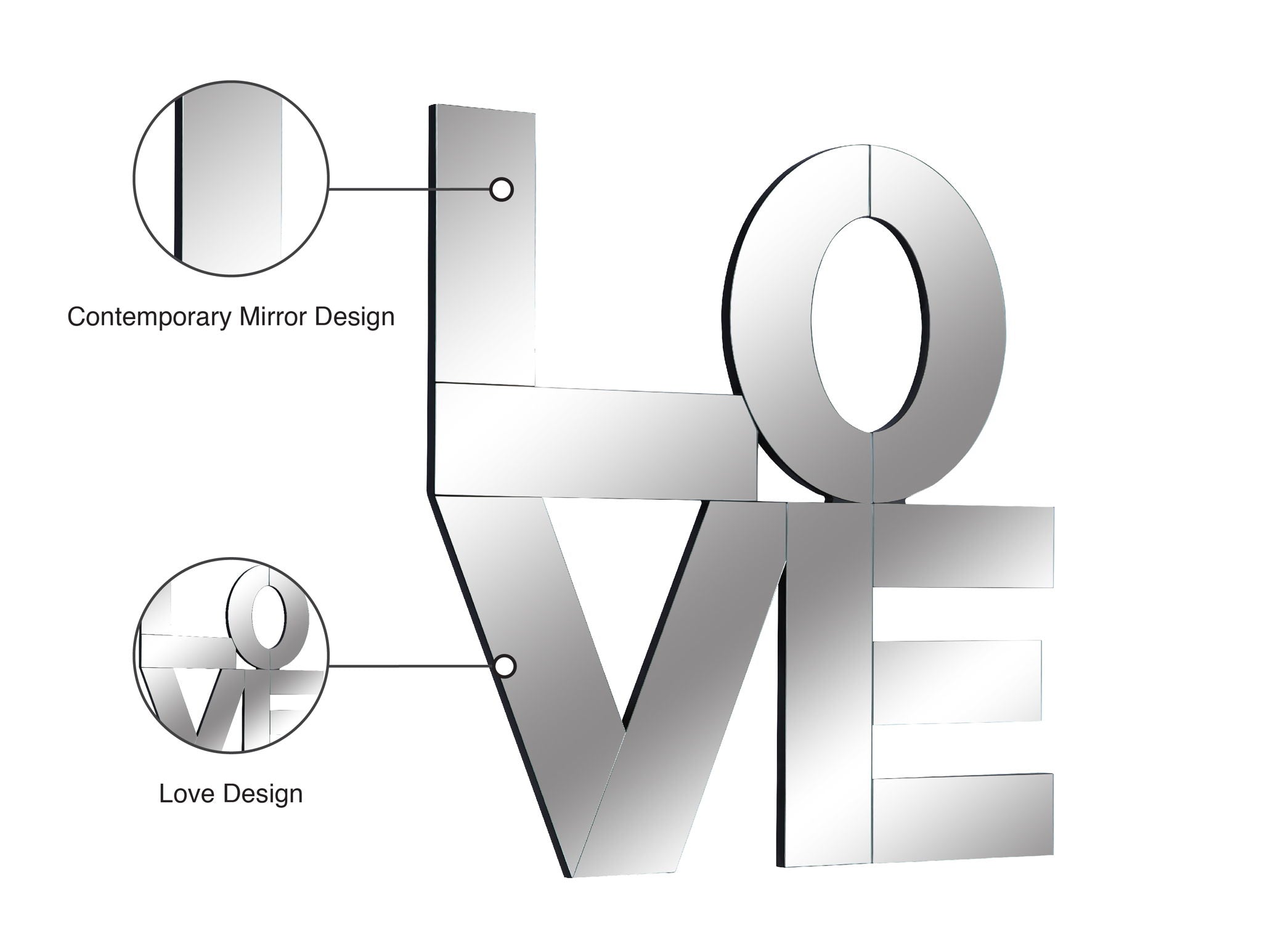 Love - Mirror - Urban Living Furniture (Los Angeles, CA)