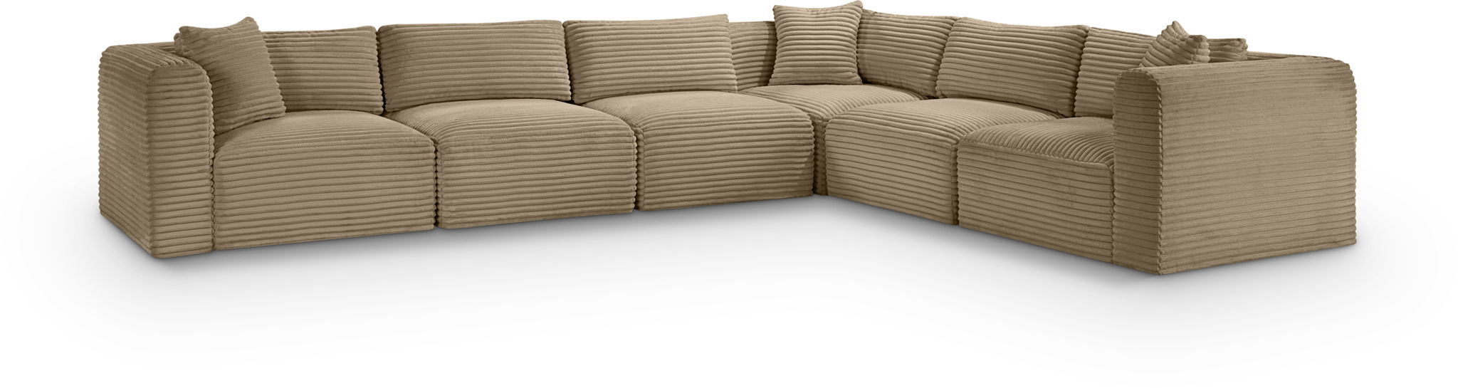 Shaggy - Fabric 6 Piece Modular Corner Sectional - Urban Living Furniture (Los Angeles, CA)