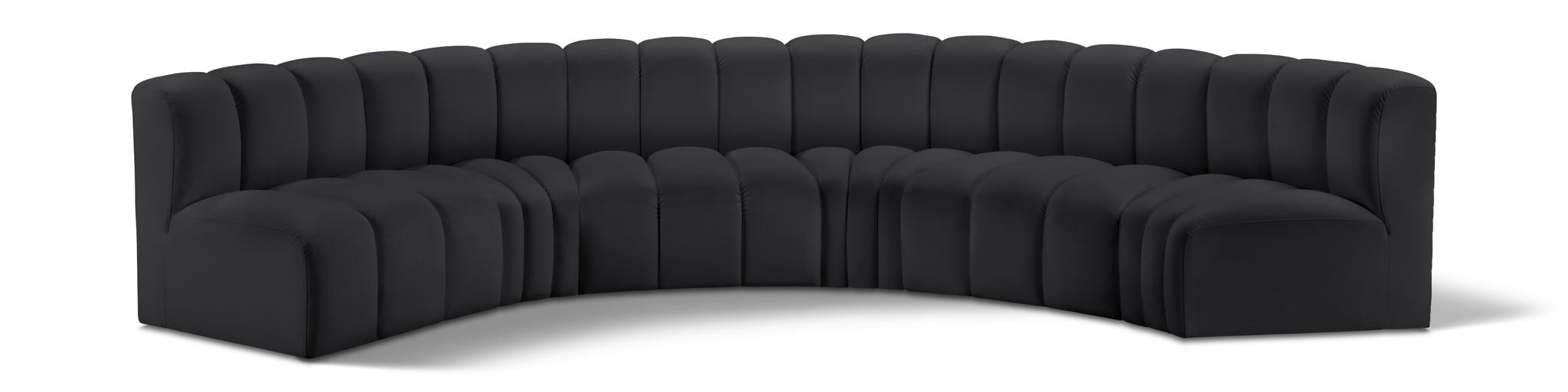 Arc - Faux Leather 6 Piece U-Shaped Modular Sofa - Urban Living Furniture (Los Angeles, CA)