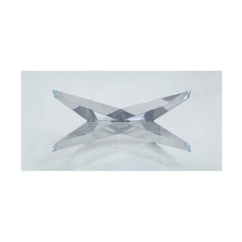 Dekel - Dining Table - Clear Glass & Stainless Steel - Urban Living Furniture (Los Angeles, CA)
